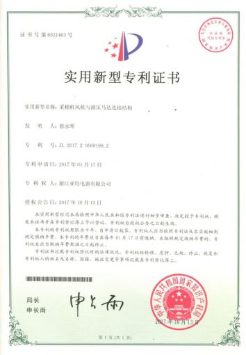 Patent Certificate
